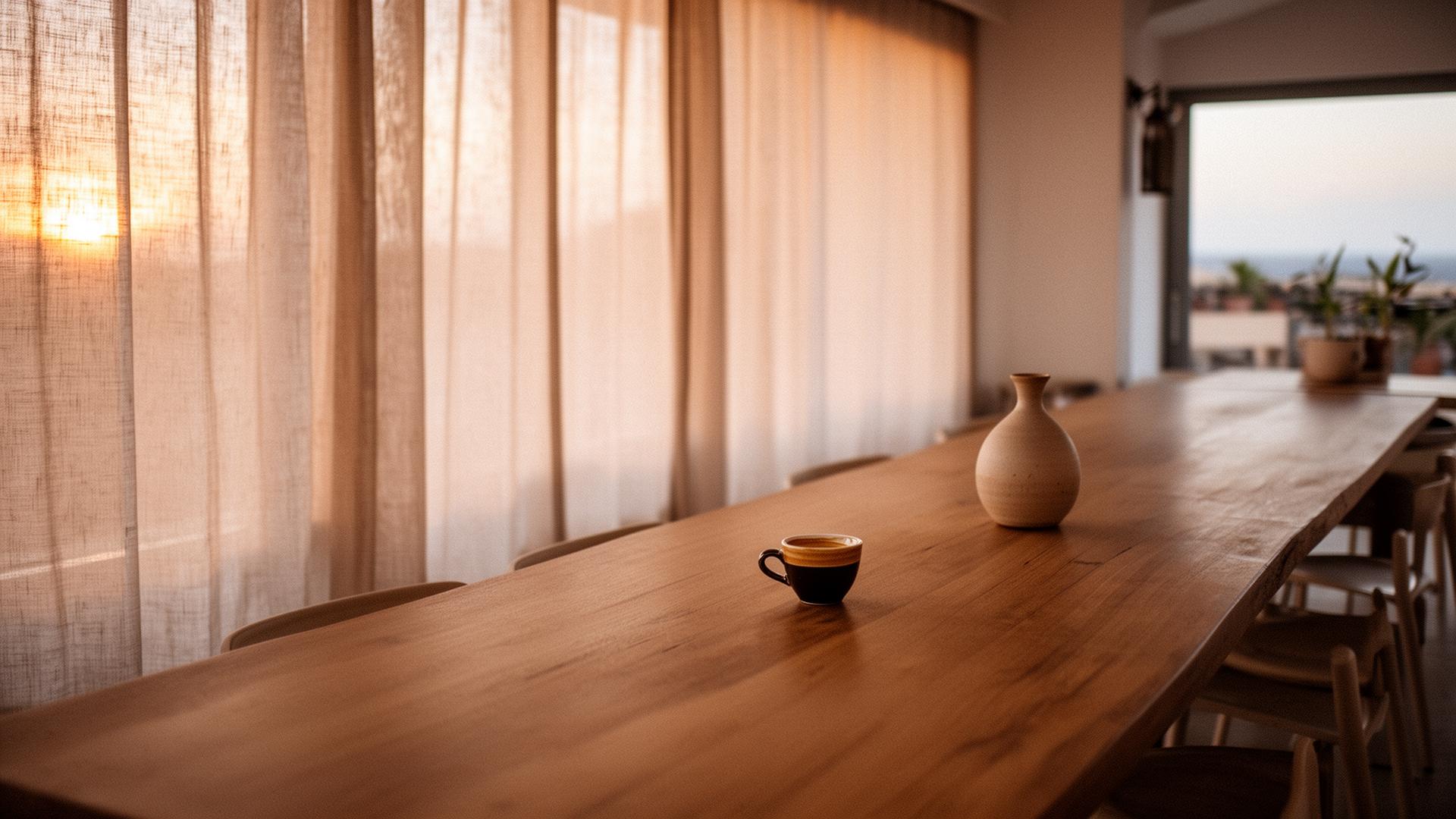 Café de especialidad al amanecer